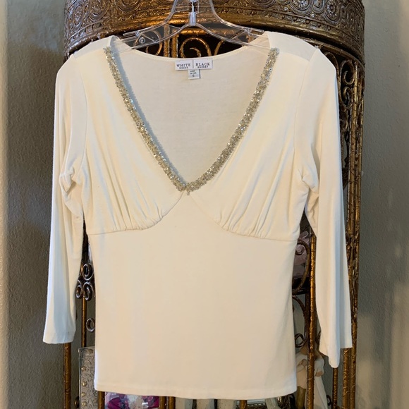 White House Black Market Tops - White House Black Market Formal Sequin Blouse